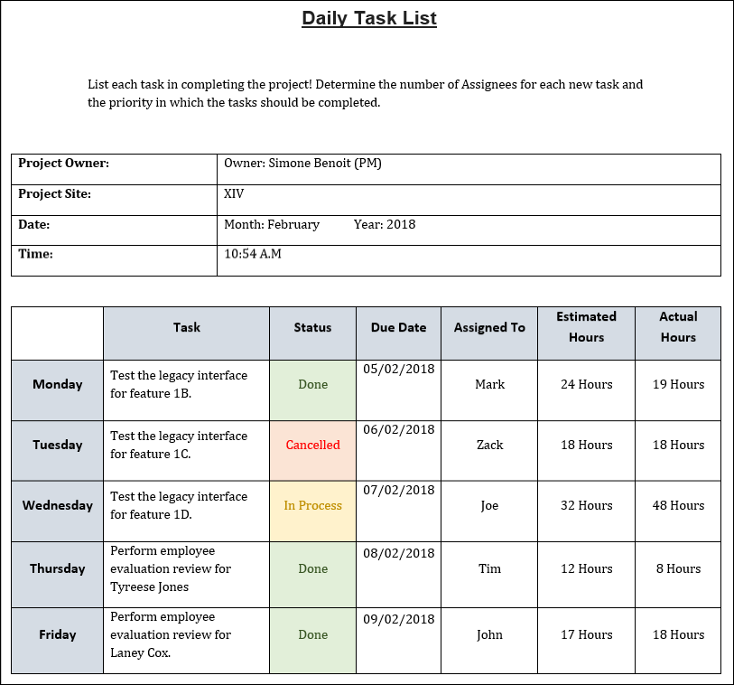 daily-task-list-project-management-templates